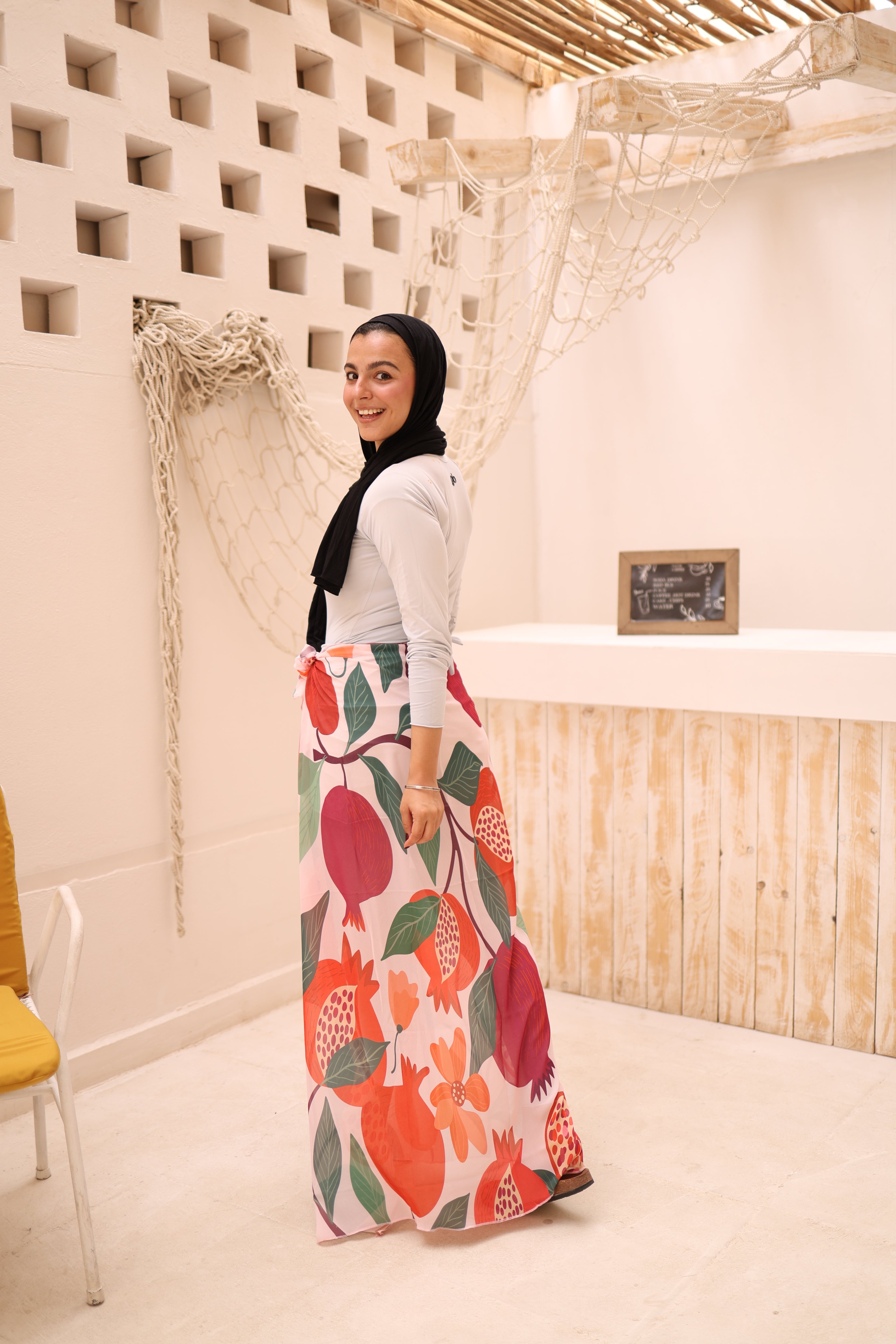 Pomegranate Pop Chiffon Wrap Cover Up