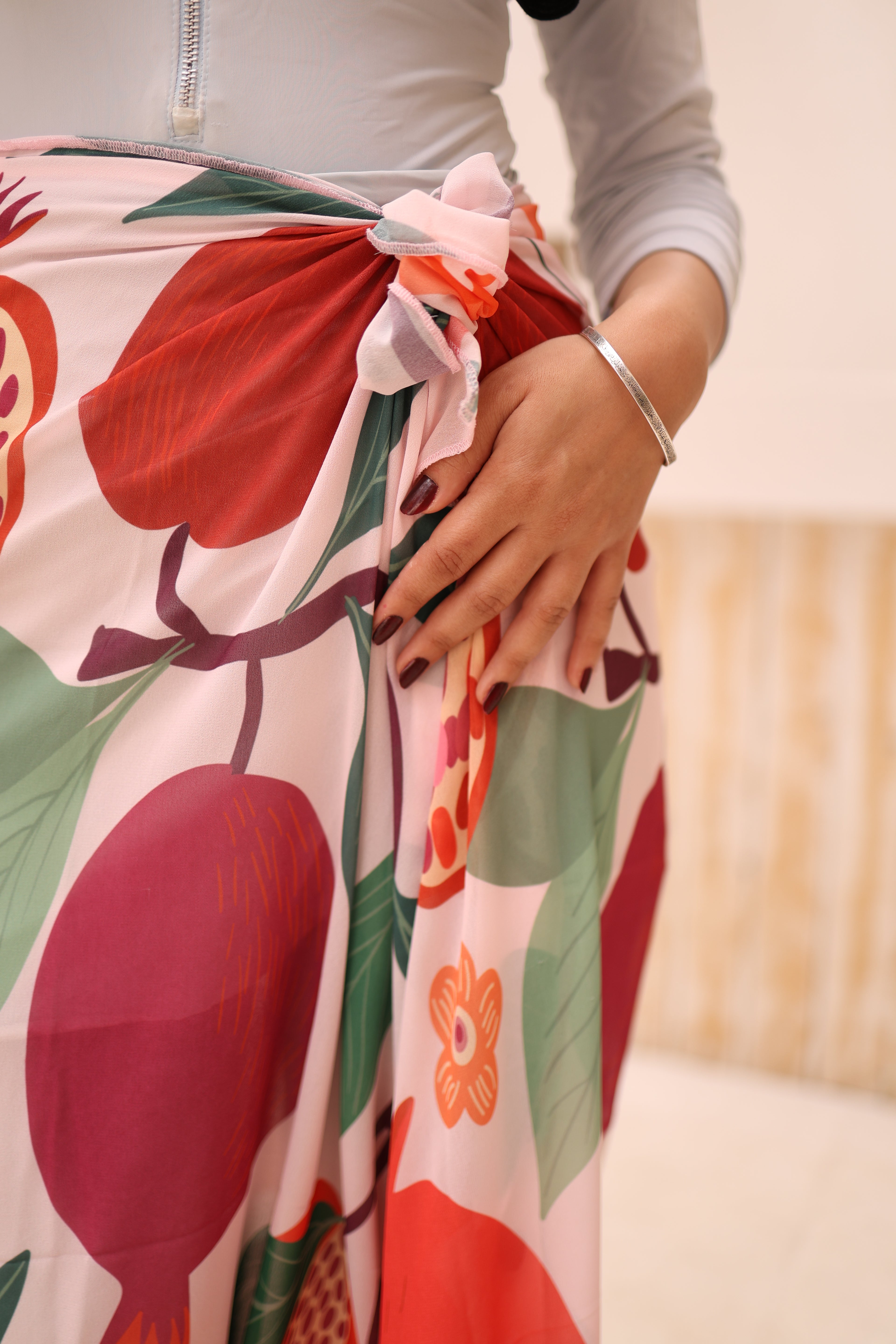 Pomegranate Pop Chiffon Wrap Cover Up