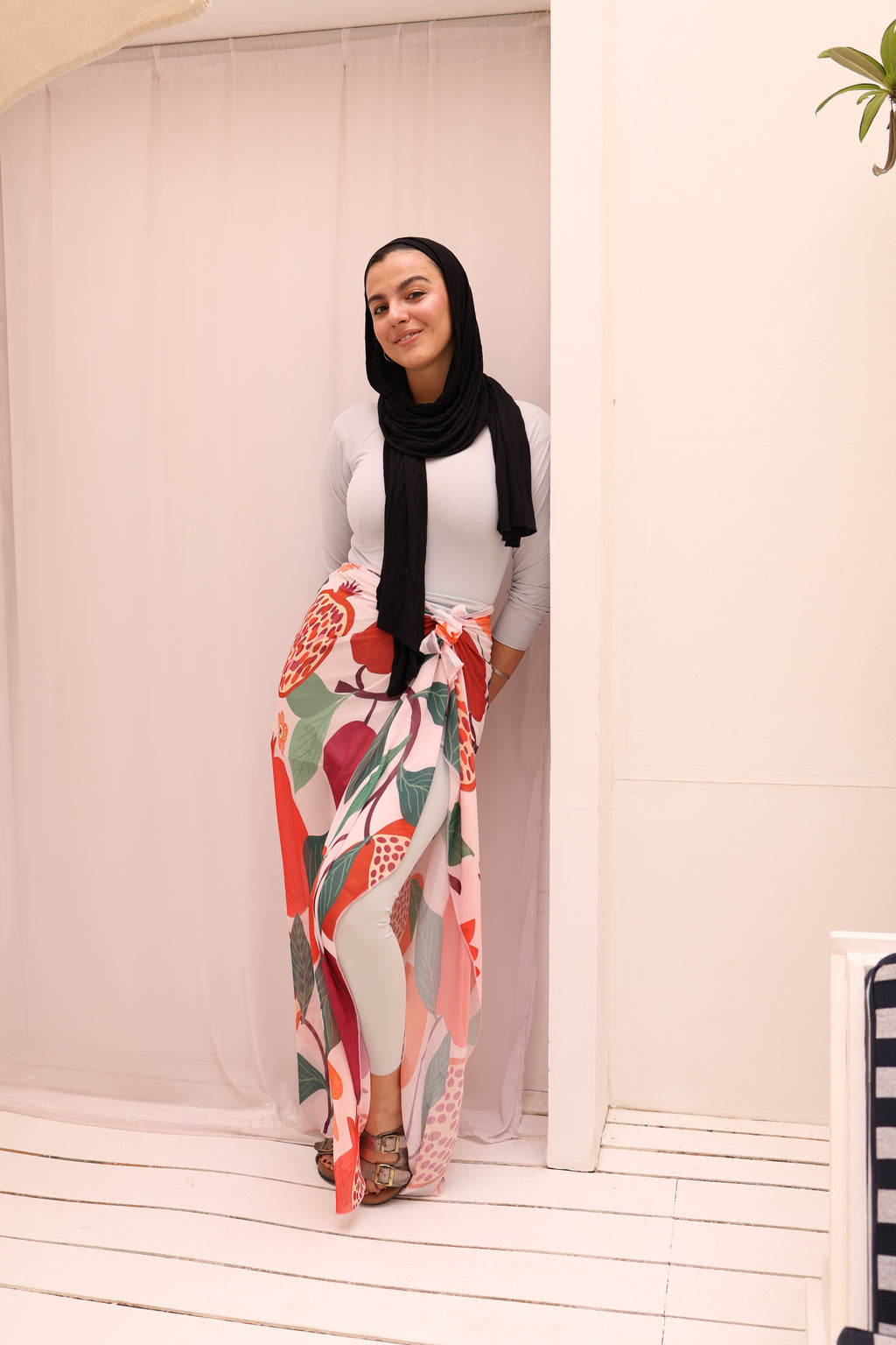 Pomegranate Pop Chiffon Wrap Cover Up