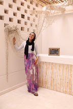 Lavender Mirage Chiffon Wrap Cover Up