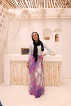 Lavender Mirage Chiffon Wrap Cover Up