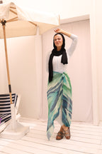 Ocean Meadow Mesh Wrap Cover Up