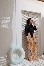 Sunfire Bloom Chiffon Wrap Cover Up