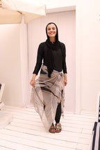 Marble Dust Mesh Wrap Cover Up