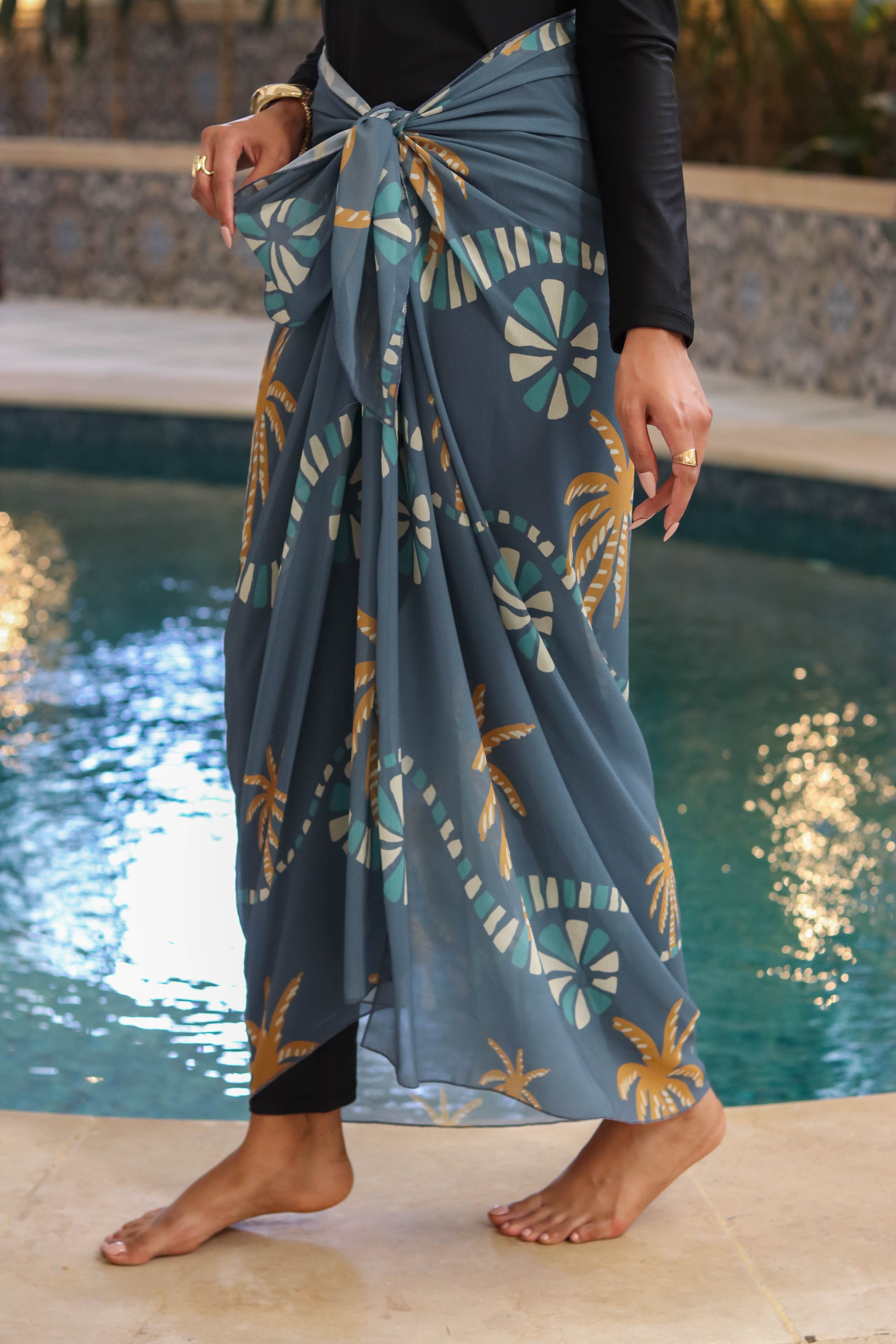 Coastal Breeze Chiffon Wrap Cover Up