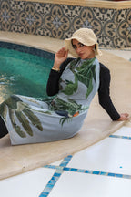 Jungle Whispers Mesh Wrap Cover Up