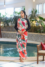 Pomegranate Pop Chiffon Wrap Cover Up