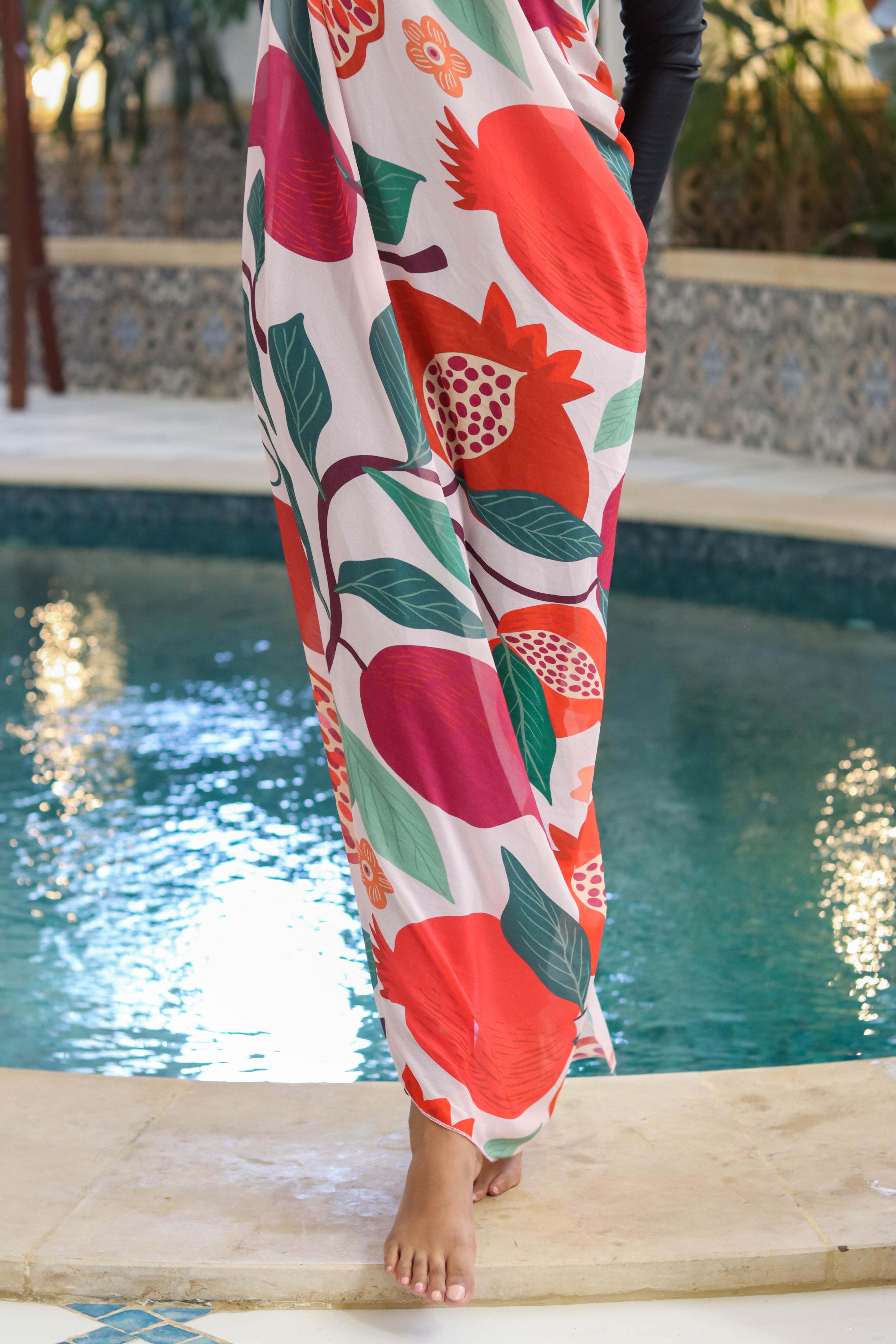 Pomegranate Pop Chiffon Wrap Cover Up