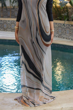 Marble Dust Mesh Wrap Cover Up