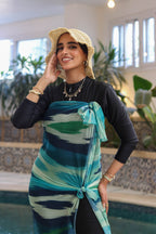 Ocean Meadow Mesh Wrap Cover Up