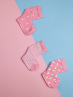 Pretty in Pink (Pack of 3 Socks)