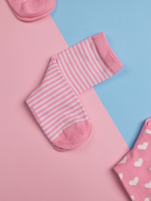Pretty in Pink (Pack of 3 Socks)