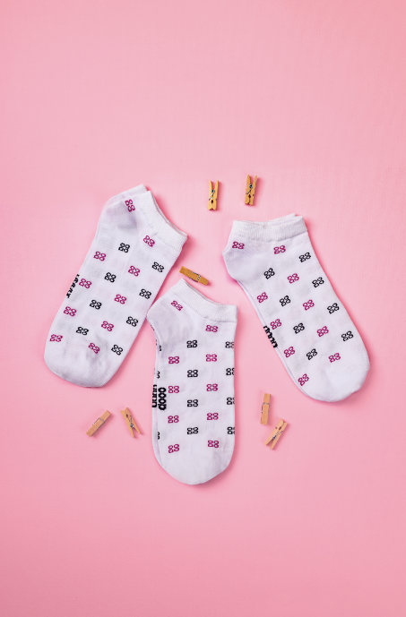 DOOO Socks white (Pack of 3 Socks)