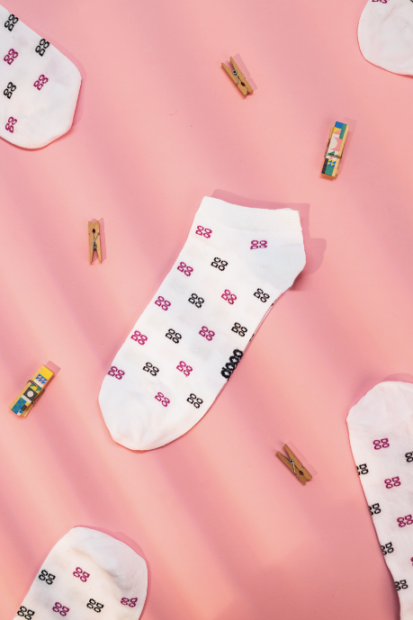 DOOO Socks white (Pack of 3 Socks)