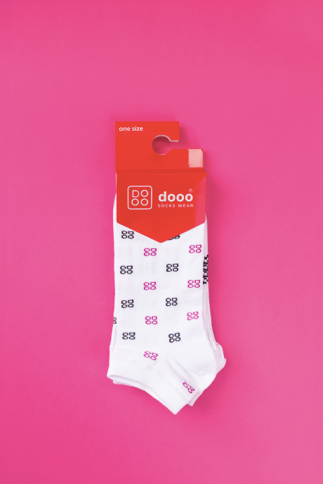 DOOO Socks white (Pack of 3 Socks)