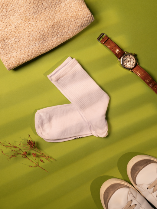 Everyday Plain Crew-Socks (Pack of 3 Socks)