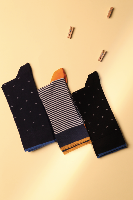 Midnight Charm Sock Set (Pack of 3 socks)