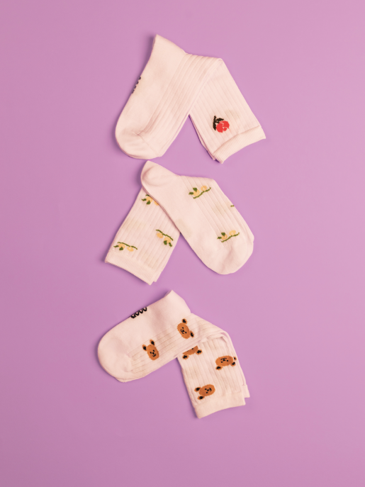Cozy Bear Hug (Pack of 3 Socks)