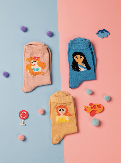 Enchanted Princess (pack of 3 Socks)