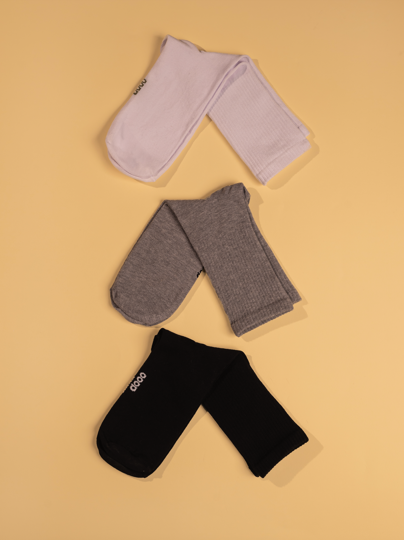 Everyday Plain Crew-Socks (Pack of 3 Socks)
